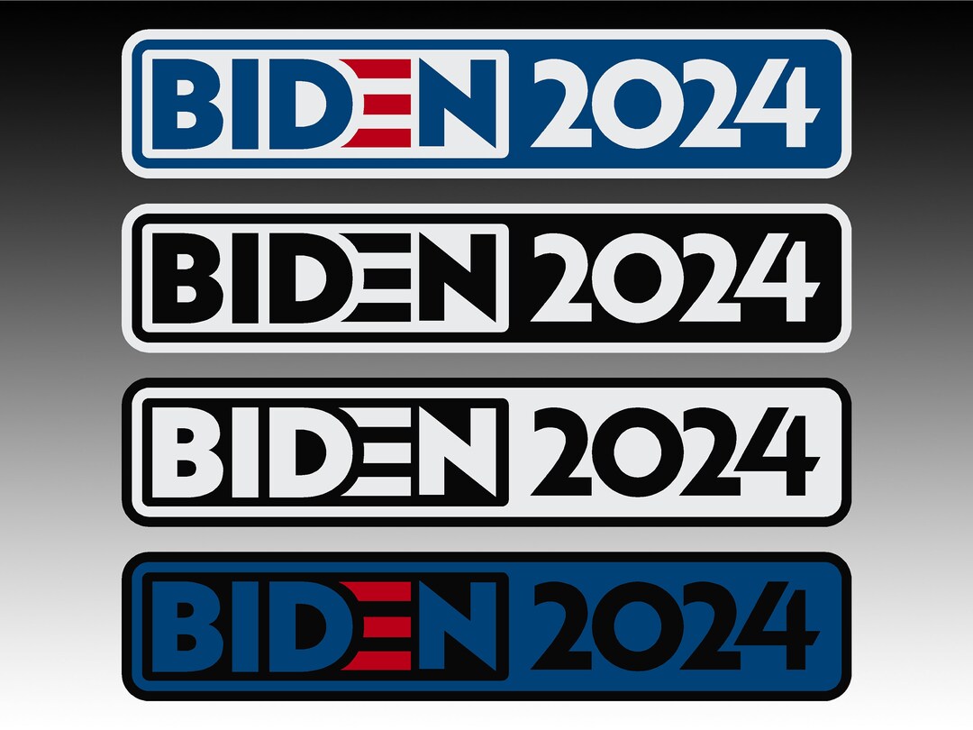 Biden 2024 Car Magnet Banner Style 4 Color Options & 3 - Etsy