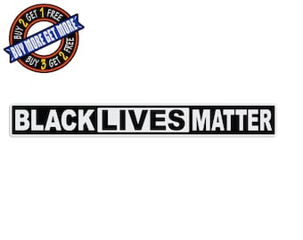 Black Lives Matter - Banner Magnet - 3 Sizes Available - Black and White - Car, Truck, Fridge - Automotive Quality