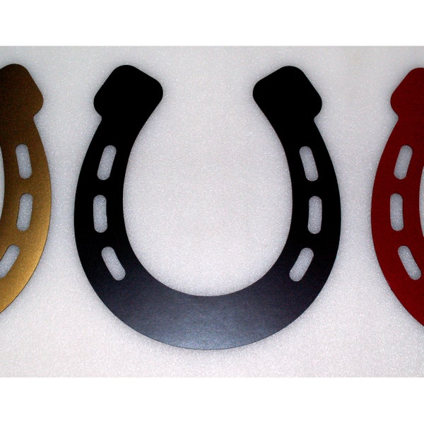 Horseshoe - Flexible Magnet - Car, Truck, Fridge - 2 Sizes, Colors, Singles, Sets - Automotive Quality