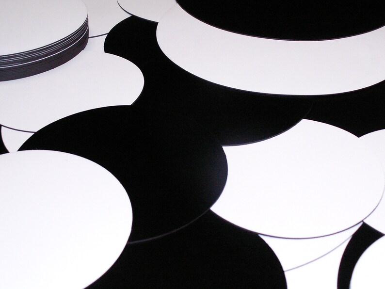Blank car magnets round black white and custom colors etsy