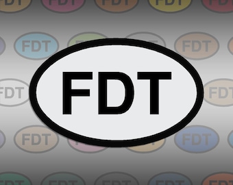 FDT - F*ck Donald Trump Car Magnet - Oval - 4 Sizes - White - Colors Available - Truck, Fridge, Locker - Automotive Quality