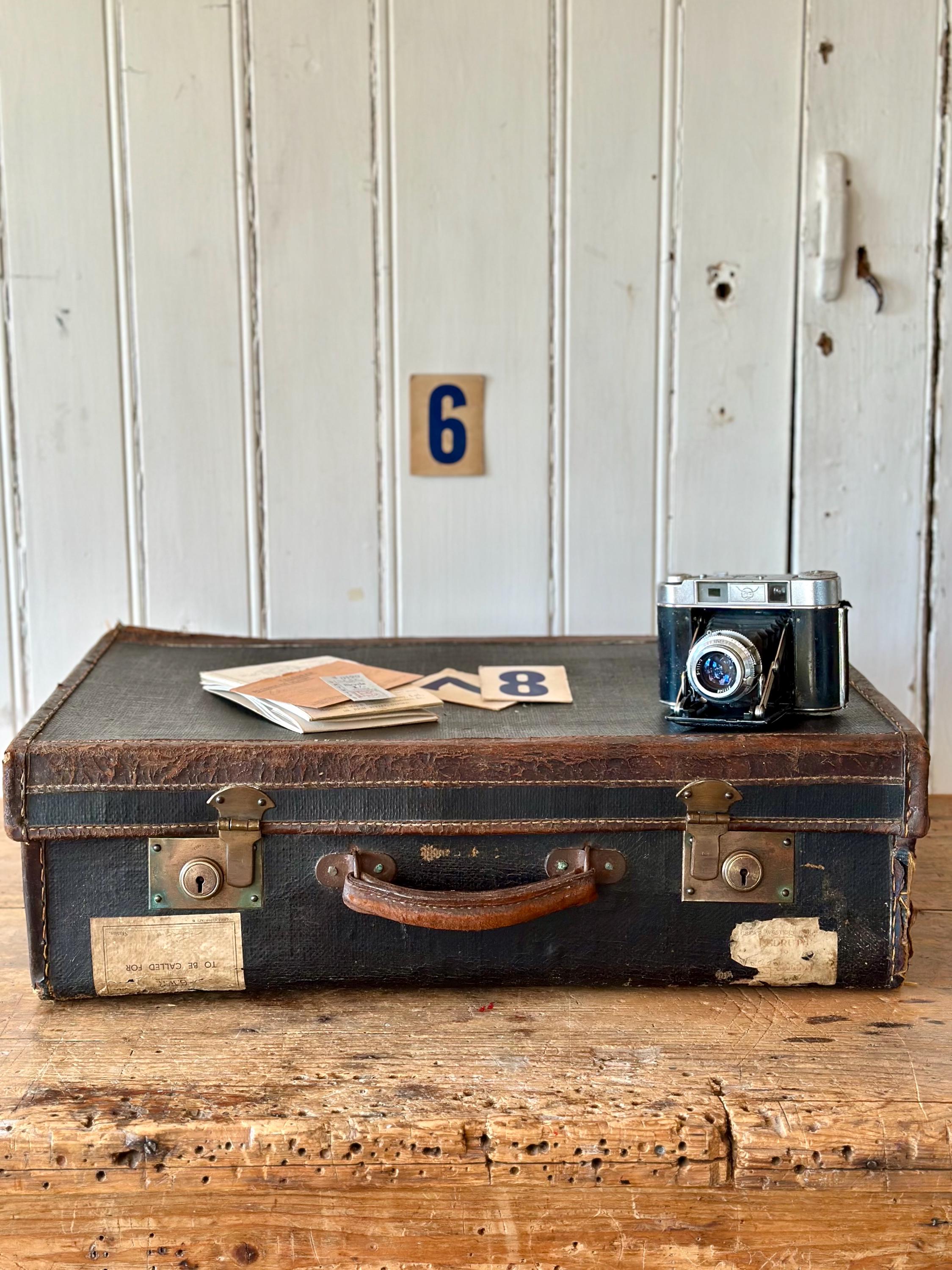 Vintage Black Suitcase UK
