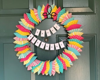 Cupcake Liner Wreath
