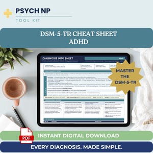 DSM-5-tr ADHD臨床診断 PMHNP診断ツール 注意欠陥多動性障害鑑別診断 ICD-10コード PDF