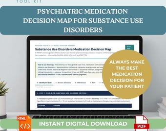 PMHNP Substance Use Disorder Medication Guide Opioid Use Disorder, Alcohol Use Disorder & MAT Treatment Algorithm PDF