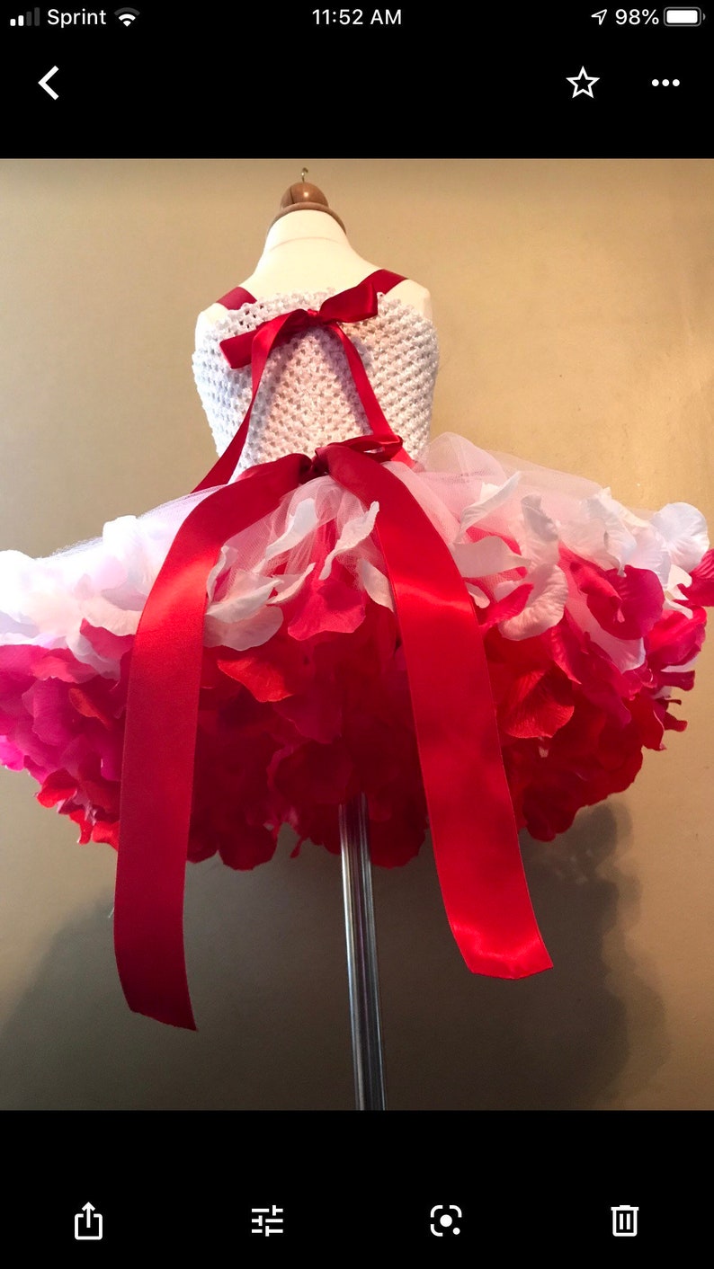 Birthday tutu outfit ribbon trim This beautiful tutu dress is great for birthday valentine and all occasions