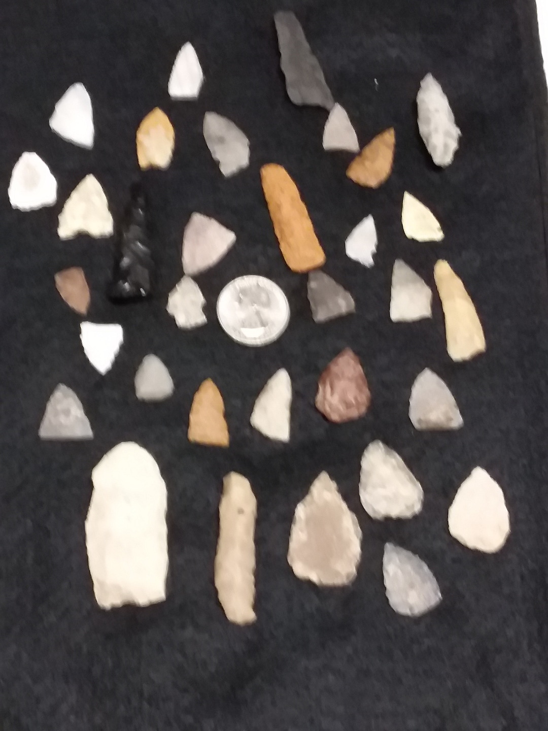 Authentic Stone Arrowheads Bird Points Etsy