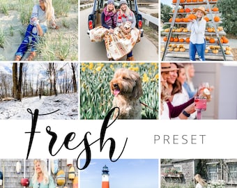 May include: A collage of images showcasing a variety of scenes, including a woman in a blue and white striped shirt, a car with two women in the front seat, a woman in a white shirt holding a pumpkin, a dog in a field of yellow flowers, a group of women sitting at a table, a lighthouse on a grassy hill, and a woman walking down a path.