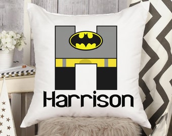 Batman cushion | Etsy Yellow Batman cushion pillow cover