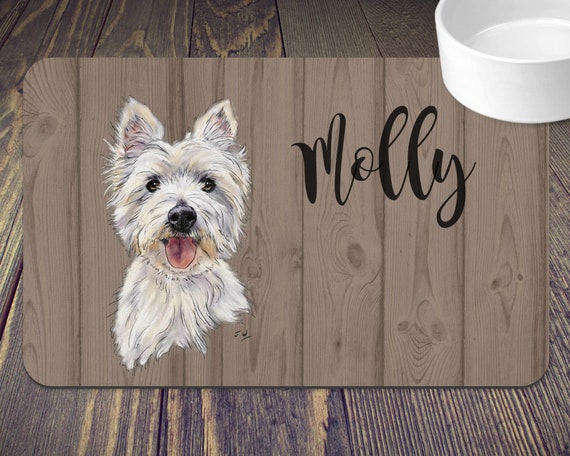 personalised pet food mat