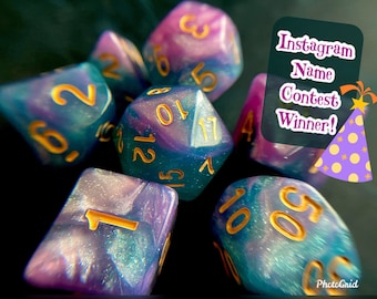 FEYWILD DREAMSCAPE DnD Dice Set for Dungeons & Dragons rpg, Polyhedral Dice Set for Tabletop Role Playing Games (TTRPG)