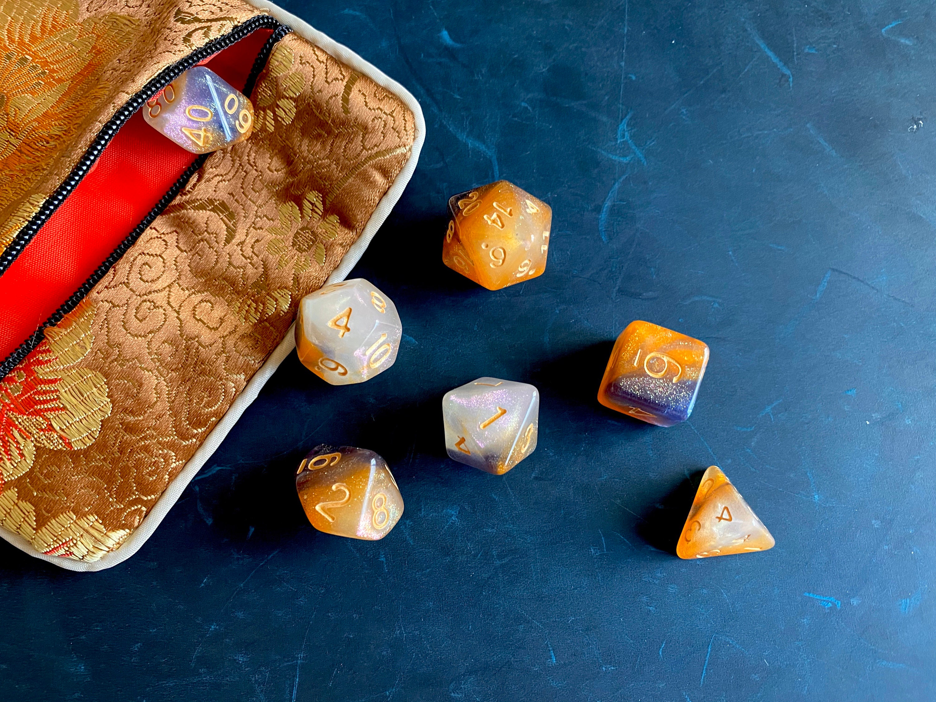 Mystic FOX DNd DIce SEt for DUngeons ANd DRagons TTrpg, POlyhedral DIce