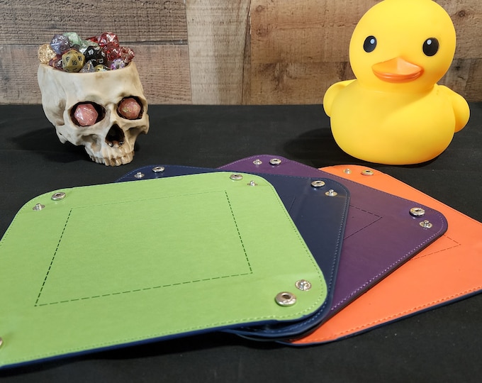 Adventurers Dice Tray For Dungeons & Dragons. Dice Holder and Dice Rolling Mat For Tabletop Gaming Critical Role