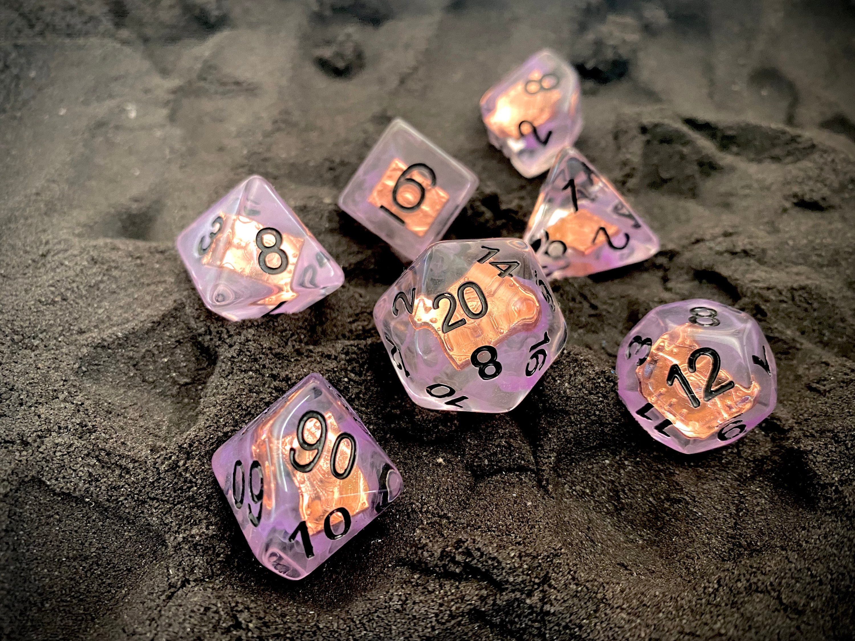 SPELL BOOK Dnd Dice Set, Polyhedral dice 4 Dungeons and Dragons TTRPG