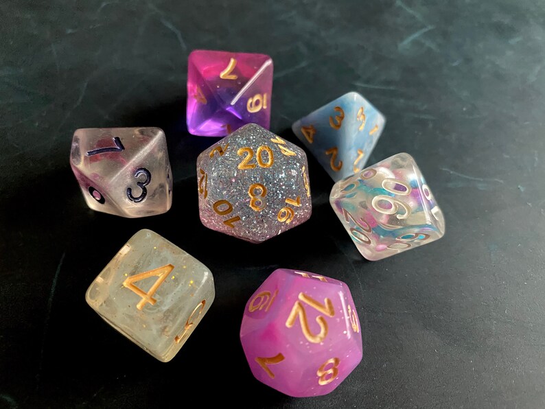 Custom Dnd DICE Set Create Your Own Dice Set Choose Your Own Etsy
