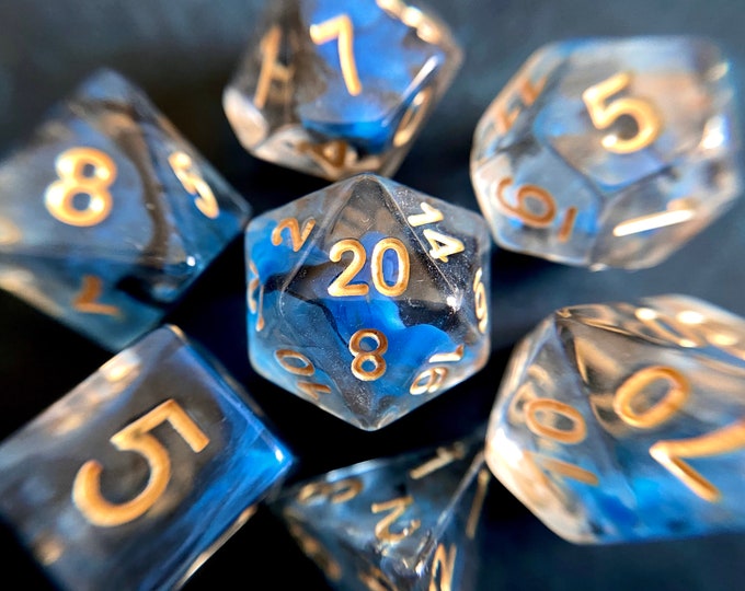 VALOR dnd dice set for Dungeons and Dragons TTrpg, d20 Polyhedral Dice Set for Tabletop Role Playing Games