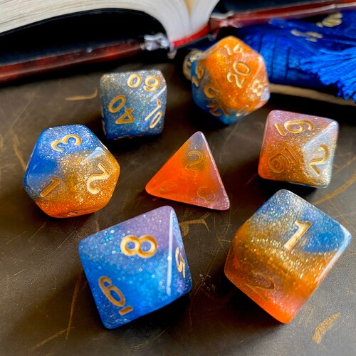 TIDE POOL Dnd Dice Set for Dungeons and Dragons Green and Etsy