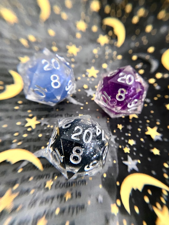 LIQUID CORE D20 Dnd Dice Dungeons and Dragons Dice Liquid Etsy