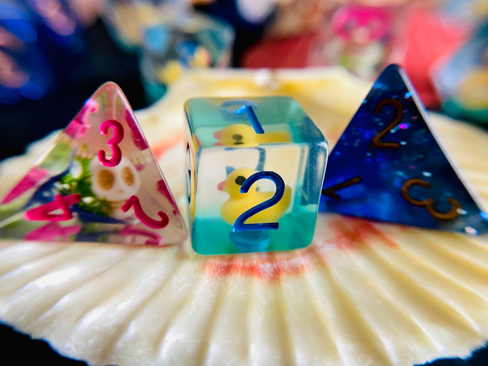 Ducky Dnd Dice Set Critical Role D20 Polyhedral Duck Dice Etsy