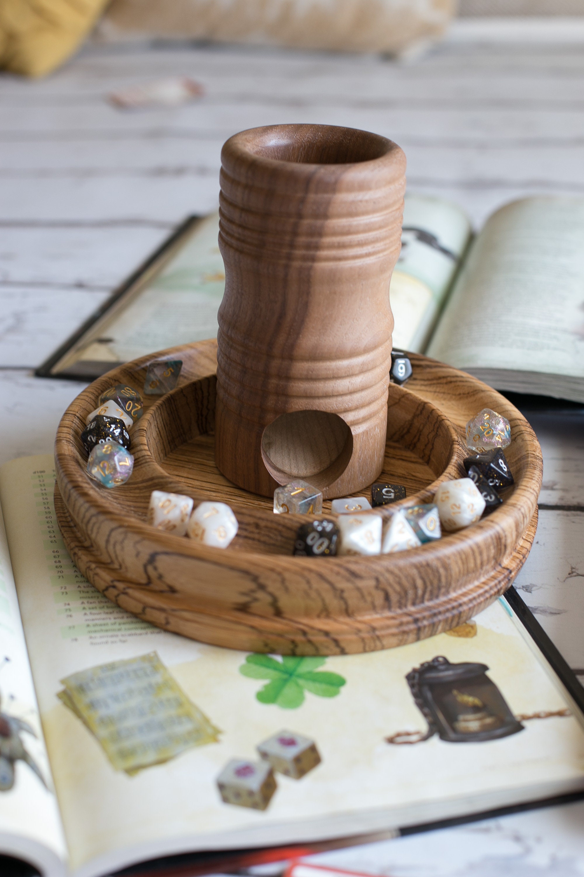 Wood Dice Tower for Dungeons and Dragons Warhammer 40K Etsy