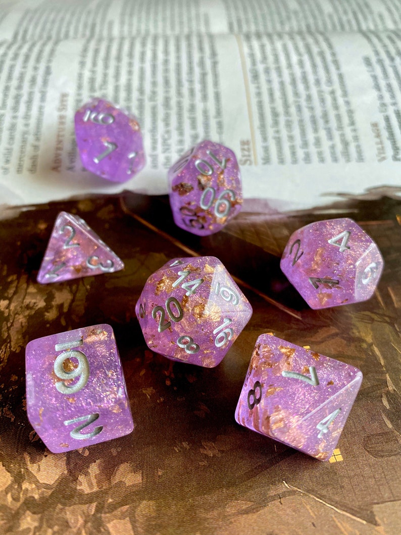ROYAL TREASURE dnd dice set for Dungeons & Dragons d20 Etsy