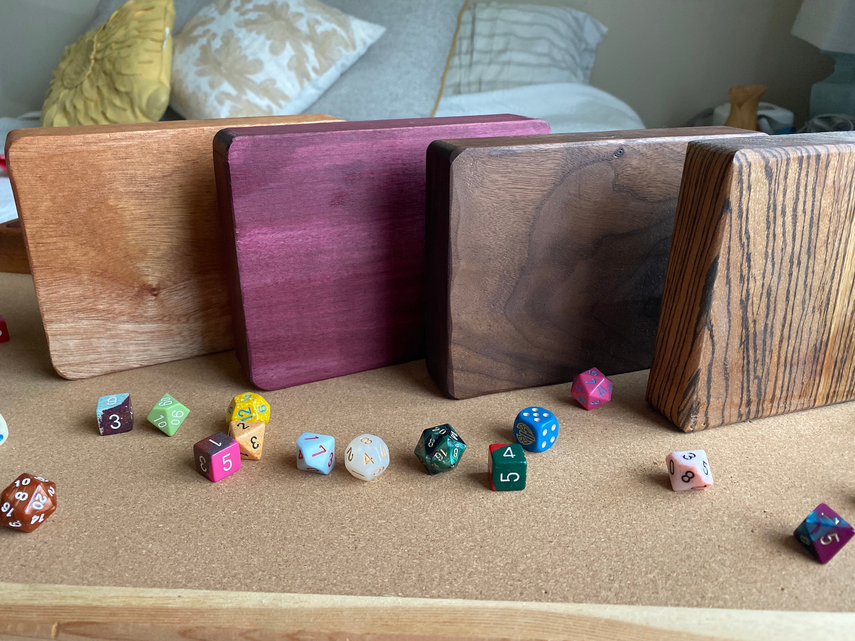 Wooden Dice for dnd dice SEt, Dungeons & Dragons, Warhammer 40K, MAgic