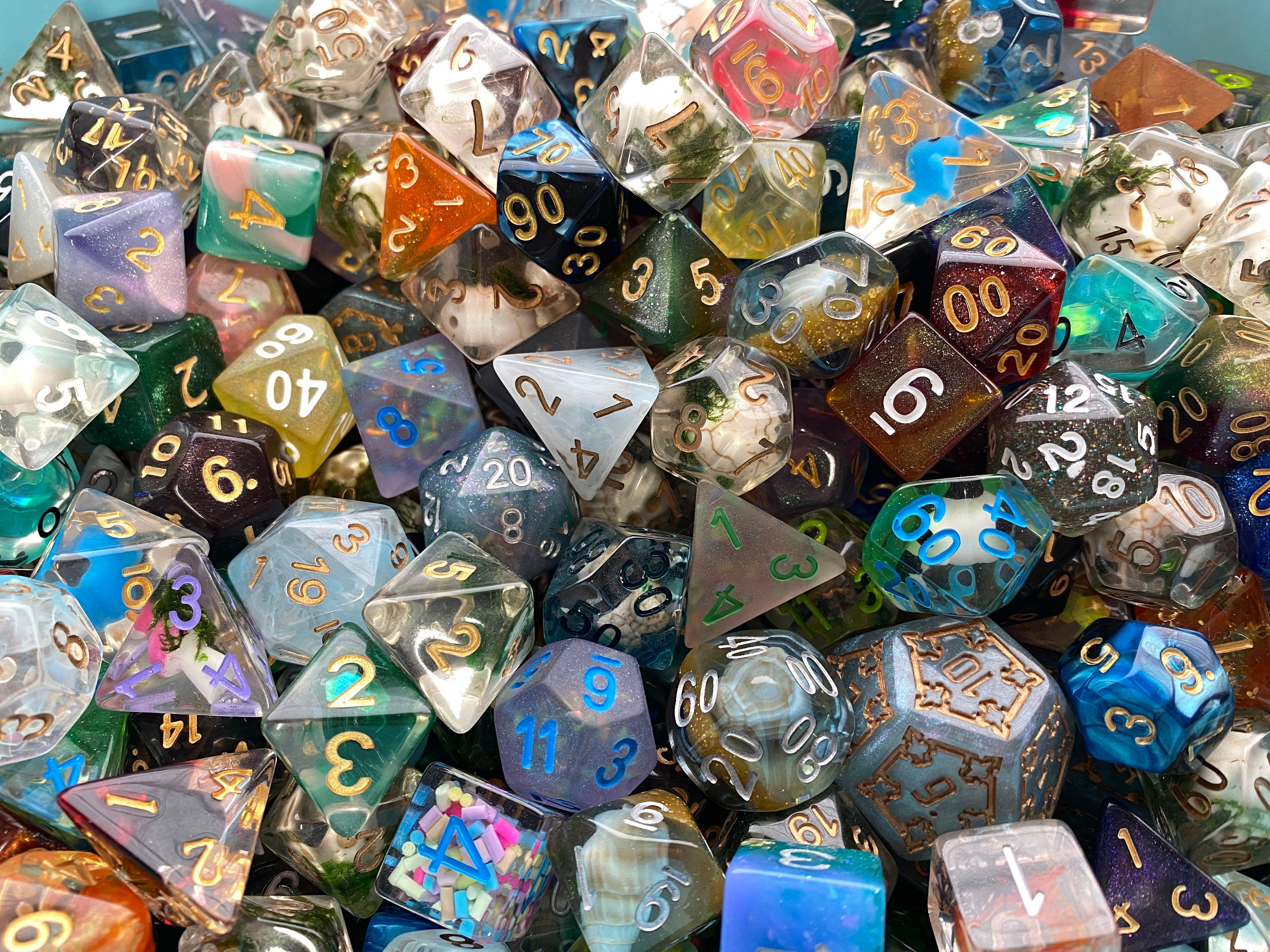 Pound Of DIce Loose Dice Dice By Weight Dnd Dice D20 POlyhedral DIce 