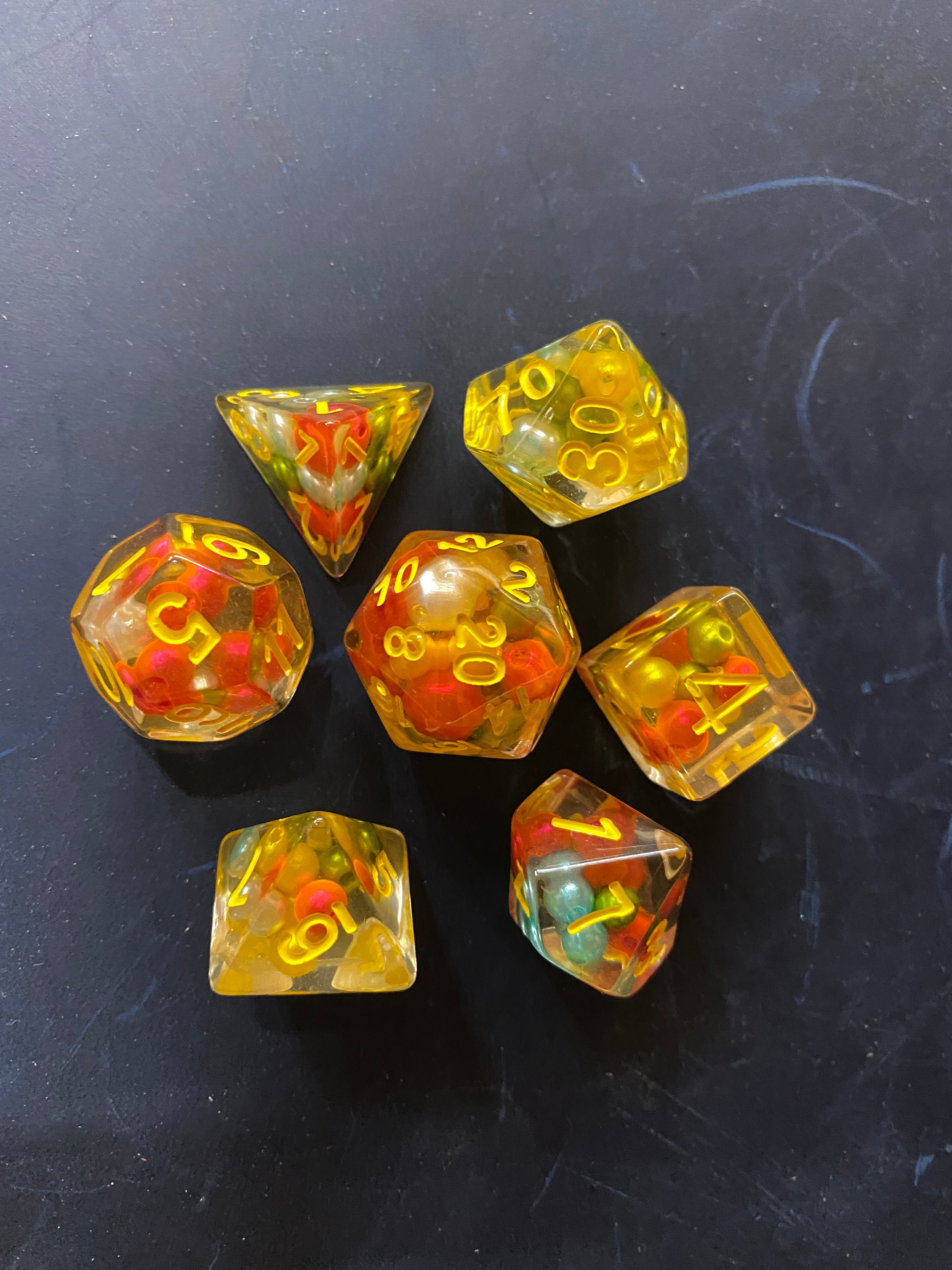 BEAD Dnd Dice Set for Dungeons and Dragons. Polyhedral Dice for Tabletop Role Playing Games. D20