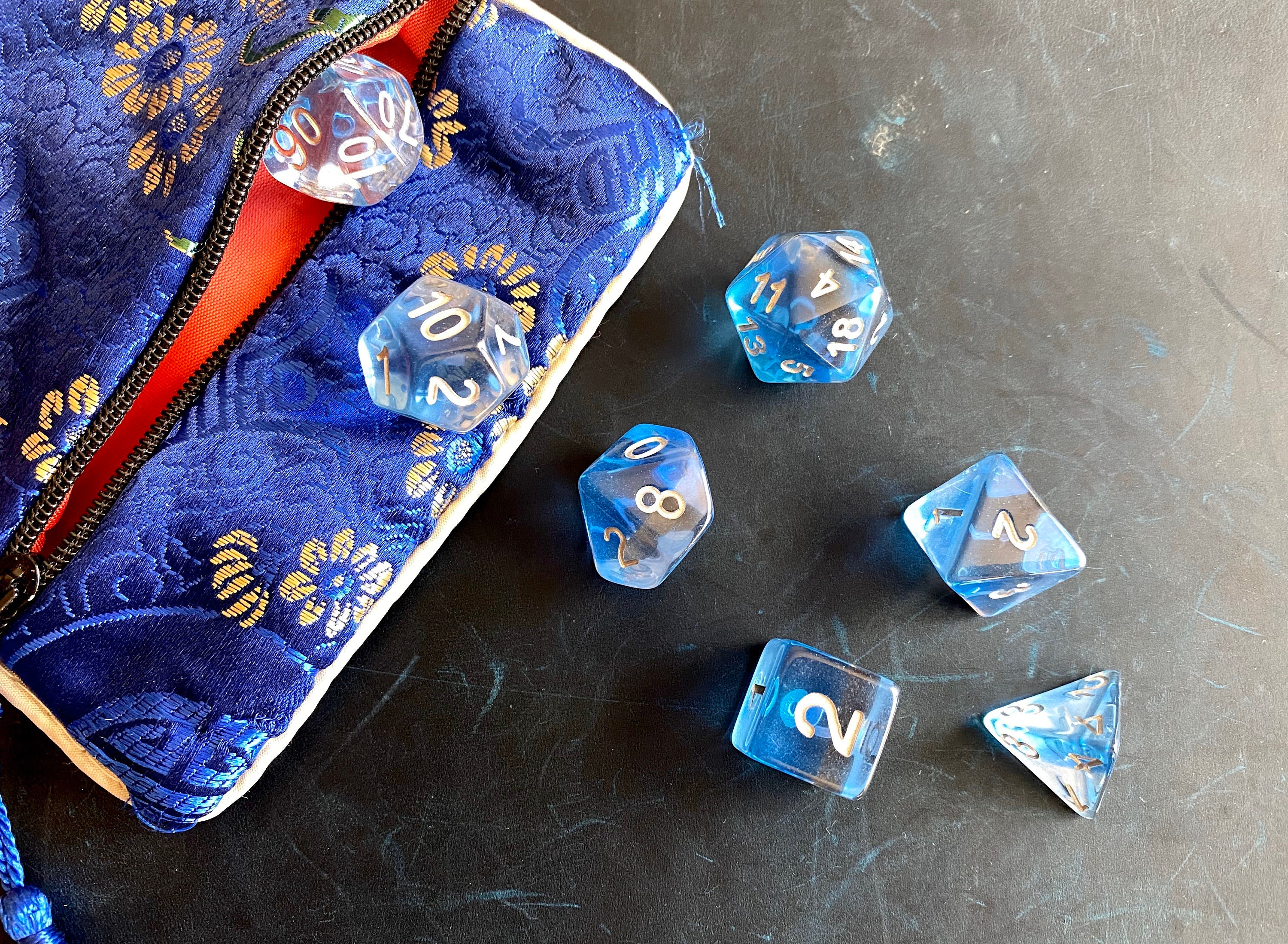 WATER DROP DNd DIce SEt FOr DUngeons ANd DRagons RPg, POlyhedral DIce