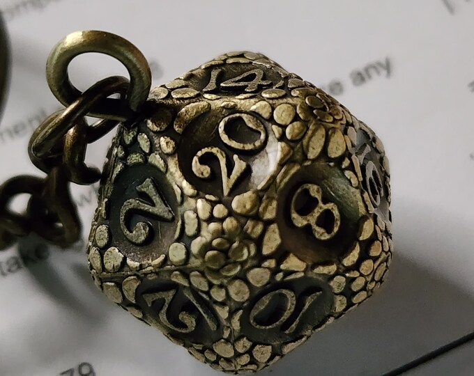 D20 Dragon Key Chain, Dice Key Chain 4 Dungeons and DRagons