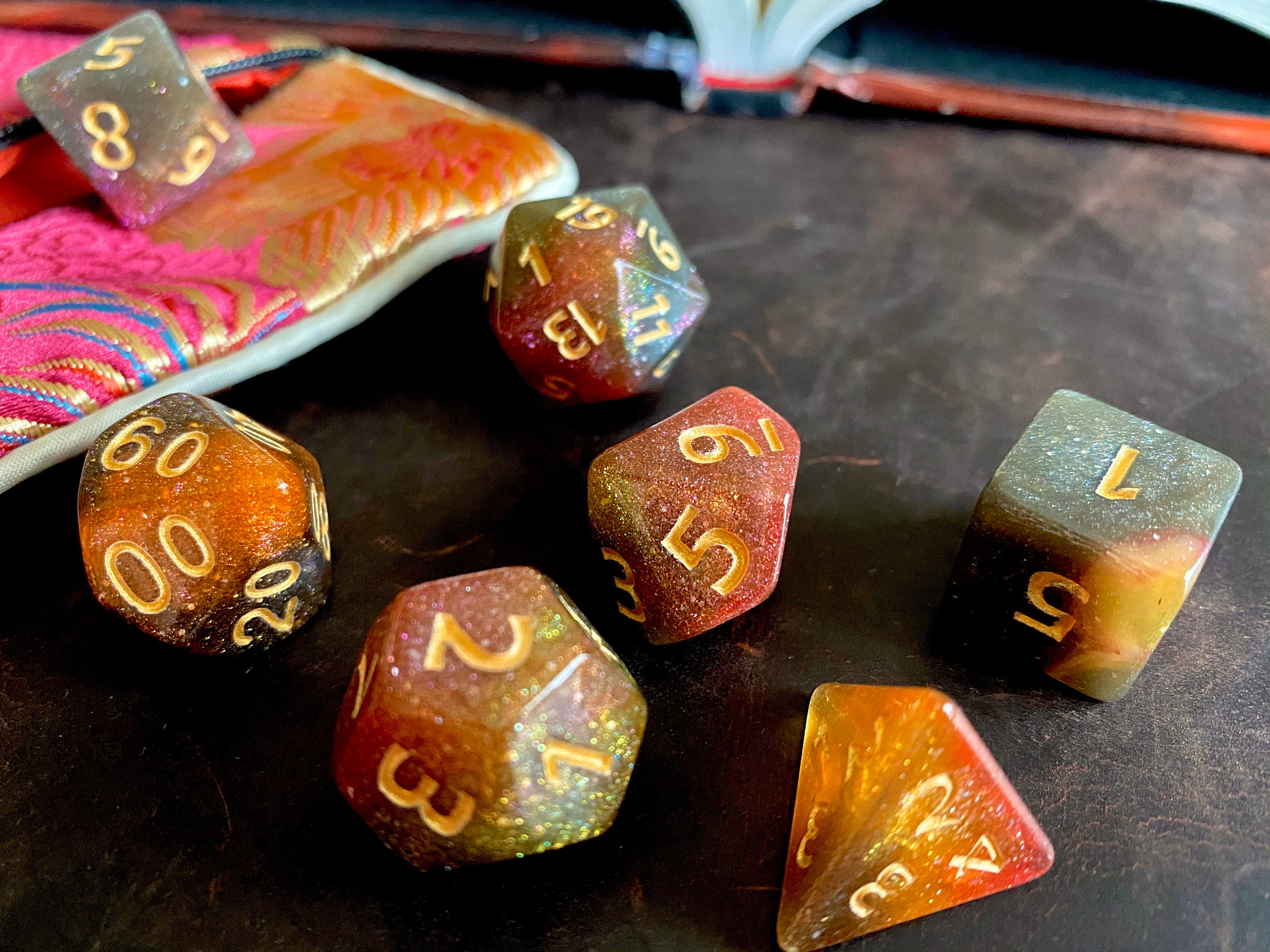 Mystic GARDEN DNd DIce SEt for Dungeons and DRagons TTrpg, POlyhedral