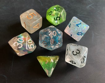 Custom dnd Dice set- choose your own specialty dnd dice set to fit character