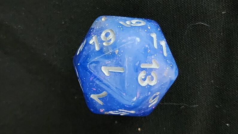 Fey Ocean Dnd dice set for Dungeons and Dragons, Pathfider 2e and TTRPG's d20 polyhedral critical role image 7