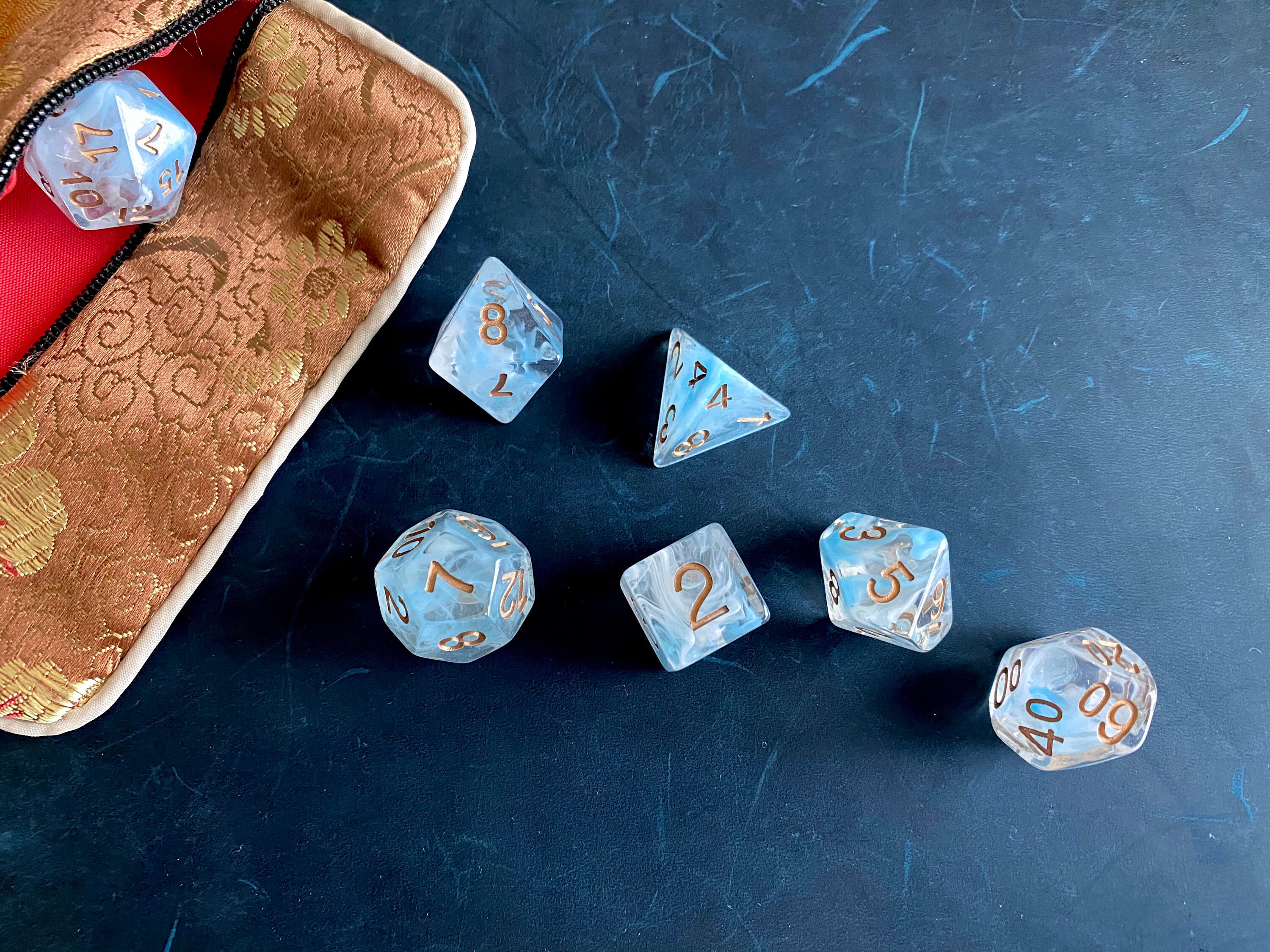 SPECTER dnd dice set for Dungeons and Dragons, Polyhedral dice set for