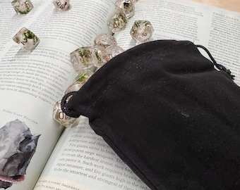 Dnd Velvet DICE Bag Pouch Sack -  BAg OF HOlding For YOur DIce SEts, DUngeons & DRagons TTRpg  RPG GIfts