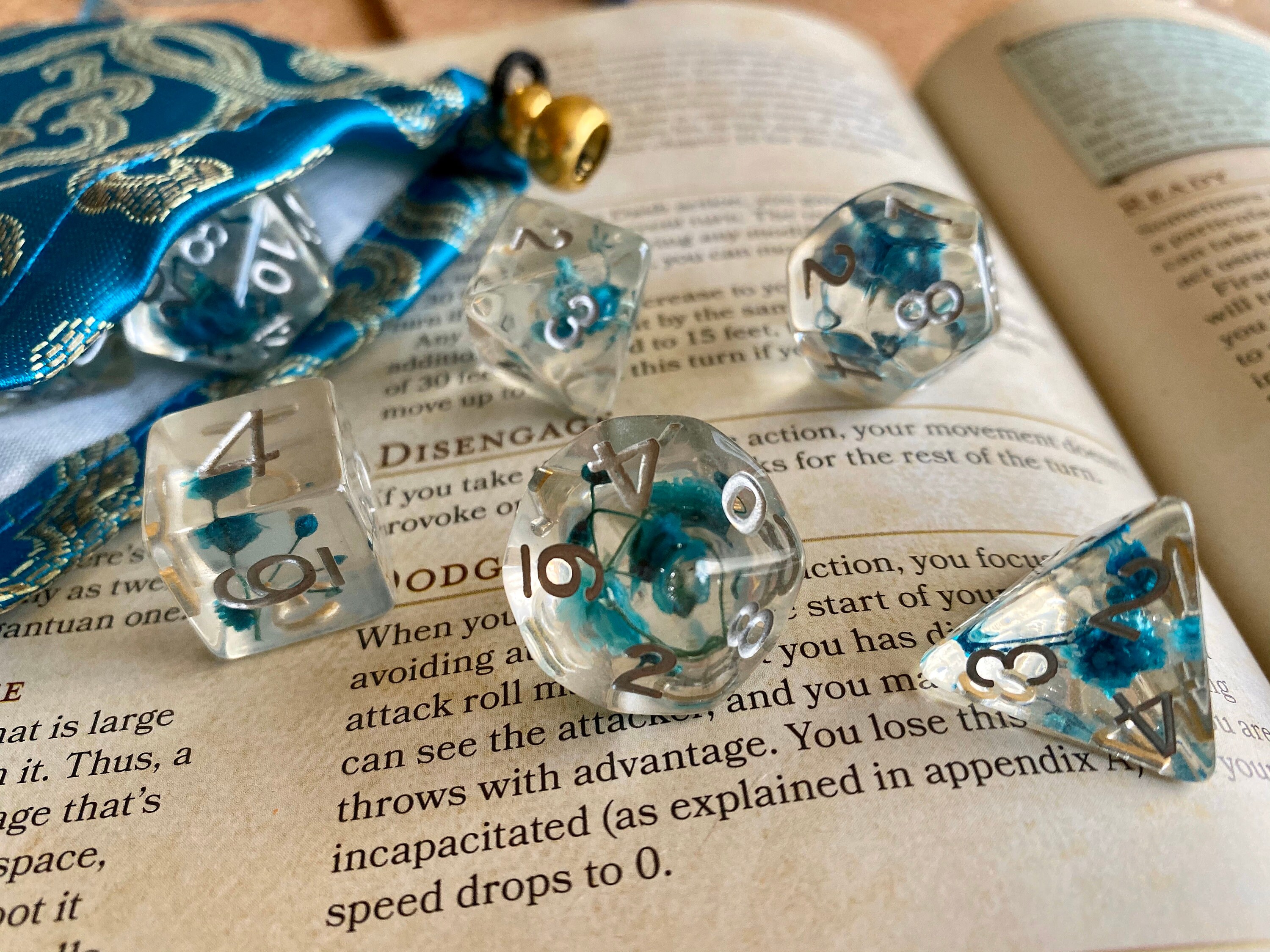 Moon FLOwer DNd DIce SEt, POlyhedral DIce SEt FOr DUngeons ...