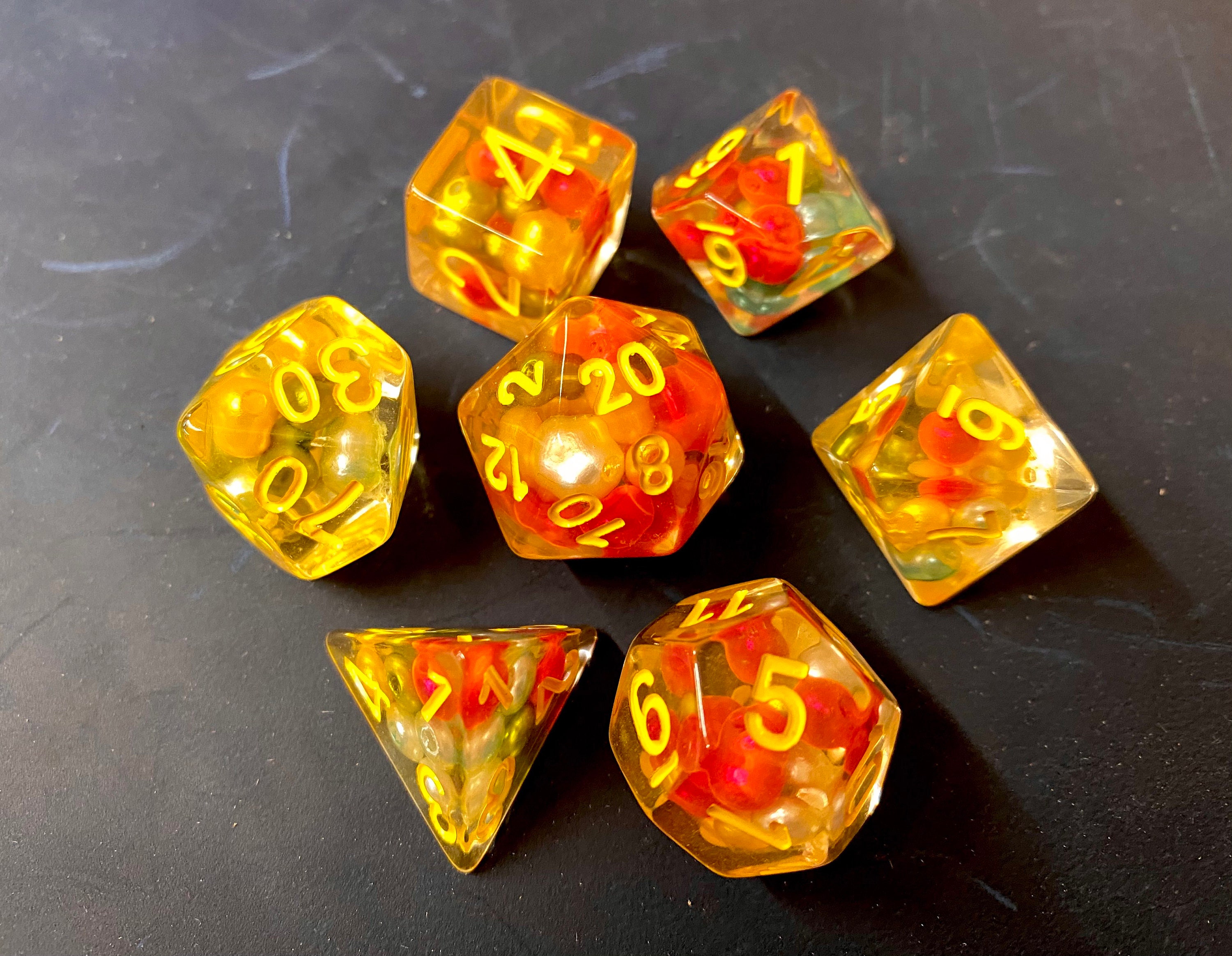 BEAD Dnd Dice Set for Dungeons and Dragons. Polyhedral Dice Etsy