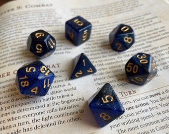 DIVINATION Polyhedral Dice Set, DnD Dice Set, Dungeons & Dragons Dice Set