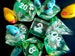 ZOMBIE DUCKY dice DnD Dice Set for Dungeons and Dragons TTRpg, d20 Polyhedral dice set for Tabletop role playing games - Cute Tiny Ducks! 