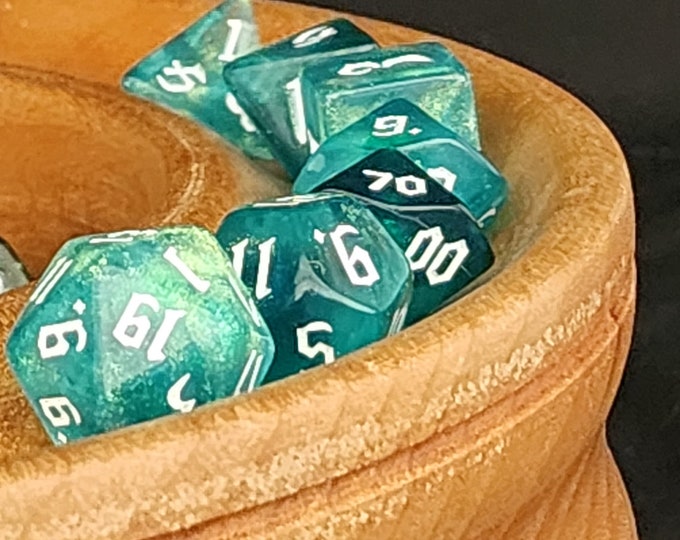Ethereal DnD Dice Set for Dungeons and Dragons TTRPG, Polyhedral Dice Set for d20 Tabletop Gaming