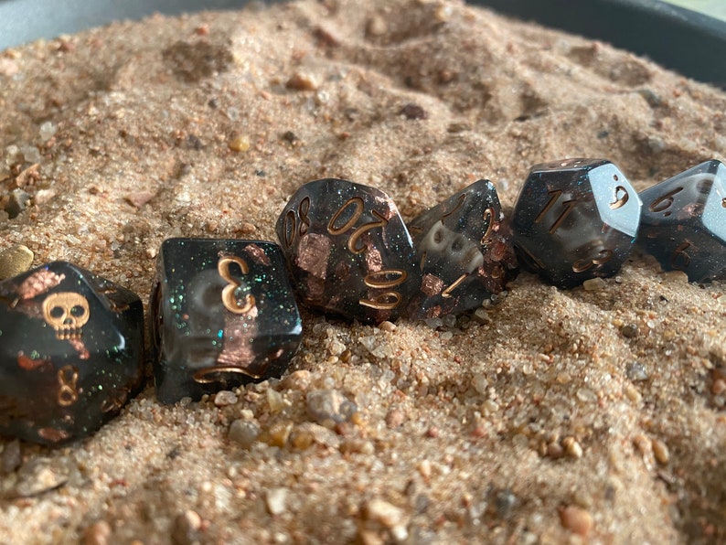 Davey Jones Dnd Dice Set D20 Polyhedral Dice Set Dungeons Etsy