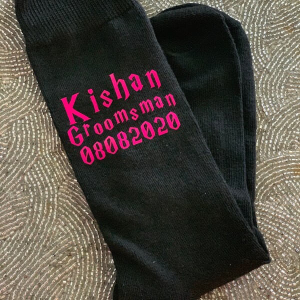 Groomsman/Bestman Personalized Socks