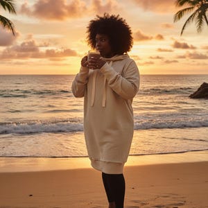 Pdf women's baggy sweatshirt sewing pattern Hoodie little Urchin