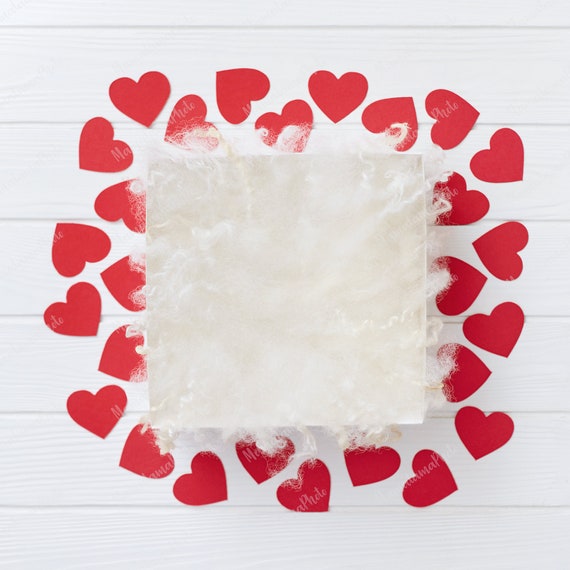 Valentines Day Baby Photo Digital Backdrop Newborn Photography | Etsy