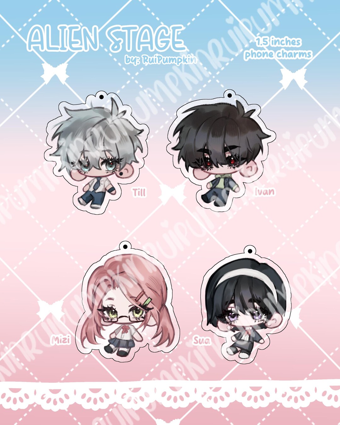 Alien Stage School Au Phone Charms Ivantill + Mizisua - Etsy Canada