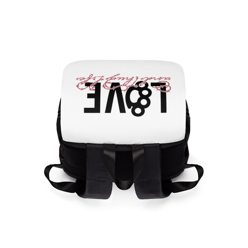 Love and Thug Life Barbed Wire Unisex Casual Shoulder Backpack