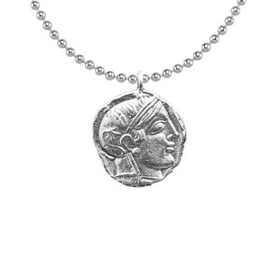Silver Athena and Owl Necklace | Museum Quality Replica of an Ancient Greek Coin