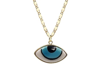 Ceramic Evil Eye Necklace