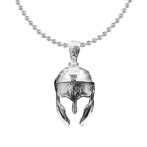 Spartan Helmet Necklace - 925 Sterling Silver