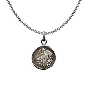 Athena and Owl Necklace | Museum Quality Replica of an Ancient Greek Coin